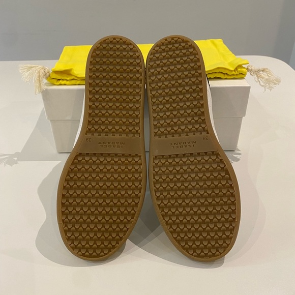 Isabel Marant Beth Sneaker in White/Black/Gum Sole sz 39 New in Box - Picture 7 of 10